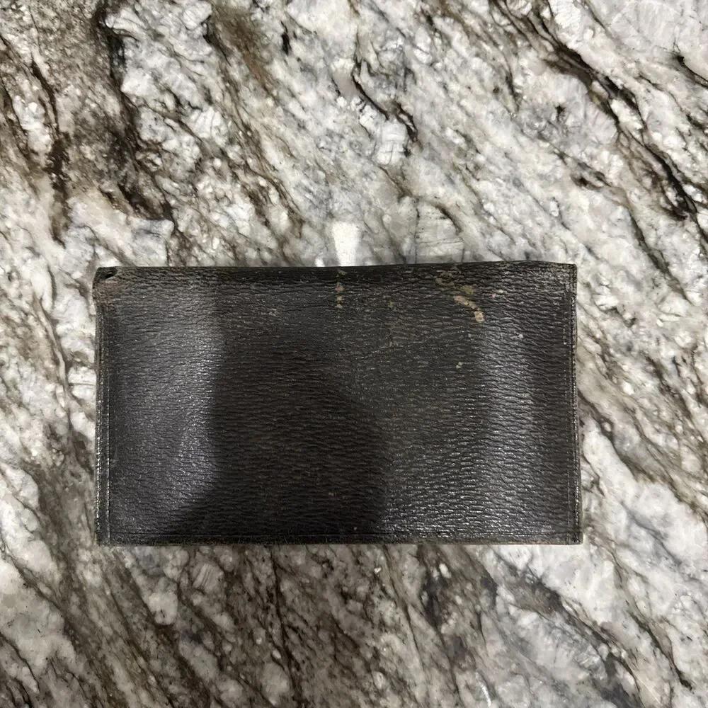 Vintage Leather Letter Bill Holder Billfold Wallet 1940-1950s or Earlier